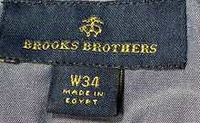 Load image into Gallery viewer, Brooks Brothers Mens Beige Flat Front Slash Pockets Casual Chino Shorts Size W34