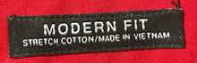 Load image into Gallery viewer, Express Mens Red Stretch Cotton Long Sleeve Modern Fit Dress Shirt Sz M 15-15.5