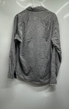 Load image into Gallery viewer, Guess Mens Gray Cotton Long Sleeve Regular Fit Button-Up Shirt Size Medium