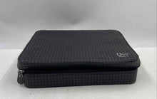 Load image into Gallery viewer, Dior Beauty Womens Black Houndstooth Zipper Travel Parfums Cosmetic Bag Damaged