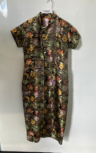 Load image into Gallery viewer, Womens Multicolor Floral Print Chinese Traditional Cheongsam Qipao Dress Sz 2XL