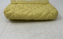 Load image into Gallery viewer, Zara Womens Yellow Gold Quilted Inner Pocket Chain Strap Medium Shoulder Bag