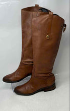 Load image into Gallery viewer, Sam Edelman Womens Brown Leather Back Zip Motorcycle Riding Boots Size 8.5M
