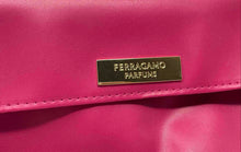 Load image into Gallery viewer, Ferragamo Parfums Womens Pink Travel Cosmetic Makeup Bag Stained