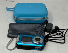 Load image into Gallery viewer, Blue Waterproof 4K Autofocus Digital Camera With Case And Charge Cable NCL