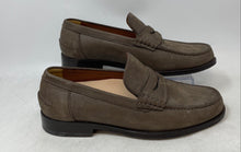 Load image into Gallery viewer, A.Testoni Mens Brown Leather Round Toe Slip-On Penny Loafer Shoes Size 6