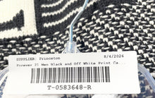 Load image into Gallery viewer, Forever 21 Mens Black And Off White Abstract Print Cardigan Sweater Size L