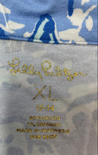 Load image into Gallery viewer, Lilly Pulitzer Girls Blue Printed Short Sleeve Collared T-Shirt Dress Size XL