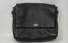Load image into Gallery viewer, Kate Spade New York Womens Hudson Black Pebble Leather Flap Shoulder Handbag