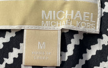 Load image into Gallery viewer, Michael Kors Womens Black & White Geometric Print Short One-Piece Romper Size M