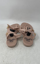 Load image into Gallery viewer, Melissa Womens Pink Alice In Wonderland Bow Buckle Thong Sandals Size 10