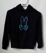 Load image into Gallery viewer, Psycho Bunny Boys Black Logo Pockets Long Sleeve Pullover Hoodie Size 7-8/S