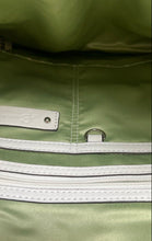 Load image into Gallery viewer, B. Makowsky Womens White Leather Studded Inner Pocket Medium Satchel Handbag