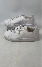 Load image into Gallery viewer, Adidas Womens Advantage Base GW7105 White Leather Lace-Up Sneaker Shoes Size 6