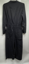 Load image into Gallery viewer, Free People Womens Black Long Sleeve Pockets Front Zip One-Piece Jumpsuit Size S