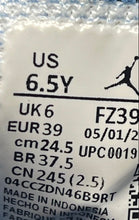 Load image into Gallery viewer, Nike Boys Air Jordan 1 Mid SE White Blue Mid Top Lace-Up Sneaker Shoes Size 6.5Y