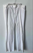 Load image into Gallery viewer, Express Womens White Editor Flat Front Slash Pockets Wide-Leg Dress Pants Sz 14L