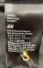 Load image into Gallery viewer, H&M Womens Black Sleeveless Collared Button Front Short Fit & Flare Dress Size 6