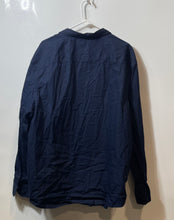 Load image into Gallery viewer, Calvin Klein Mens Blue Cotton Relaxed Fit Long Sleeve Button-Up Shirt Size XXL