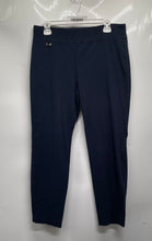 Load image into Gallery viewer, Alfani Womens Blue Flat Front Tummy Control Pull-On Capri Pants Size 12S