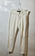 Load image into Gallery viewer, Express Womens White Denim Stretch Light Wash Pockets Skinny Jeans Size 0R