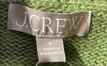 Load image into Gallery viewer, J. Crew Womens Green Cotton Long Sleeve Ribbed Mock Neck Pullover Sweater Size S