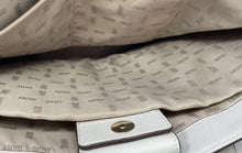 Load image into Gallery viewer, DKNY Womens Ivory Monogram Print Magnetic Shoulder Strap Medium Tote Bag