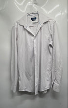 Load image into Gallery viewer, Nautica Mens White Long Sleeve Spread Collar Slim Fit Dress Shirt Size Medium