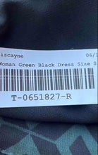 Load image into Gallery viewer, Zara Womens Green Black Printed Long Sleeve Mini Dress Size Small