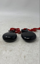 Load image into Gallery viewer, Set Of 2 Vintage Black Wooden Musical Instrument Castanets Hand Percussion