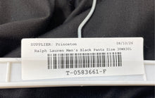Load image into Gallery viewer, Lauren Ralph Lauren Mens Black Flat Front Straight Leg Dress Pants Size 30WX30L