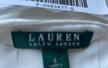 Load image into Gallery viewer, Lauren Ralph Lauren Womens Ivory Long Sleeve Round Neck Blouse Top Size 4