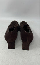Load image into Gallery viewer, Stuart Weitzman Womens Brown Suede Square Toe Block Pump Heels Size 9.5B