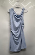 Load image into Gallery viewer, Divided By H&M Womens Blue Cowl Neck Sleeveless Collarless Pullover Mini Dress L