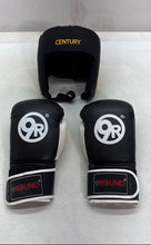 Load image into Gallery viewer, Pair Of 9Round Unisex Adults Black Padded Boxing Sporting Gloves Equipment