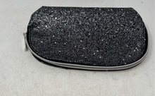 Load image into Gallery viewer, Lancome Paris Womens Gray Glitter Zipper Cosmetic Makeup Handbag