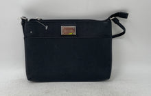 Load image into Gallery viewer, Calvin Klein Womens Black Faux Leather Inner Pockets Zipper Crossbody Bag