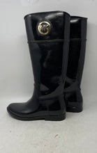 Load image into Gallery viewer, Michael Kors Womens Black Waterproof Stockard Tall Rain Boots Size 8