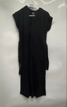 Load image into Gallery viewer, Gap Womens Black Short Sleeve Tie Waist Wide-Leg One-Piece Jumpsuit Size 0