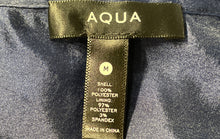 Load image into Gallery viewer, Aqua Womens Navy-Blue Long Sleeve Button Front Blouse Top Shirt Size Medium