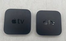 Load image into Gallery viewer, Apple TV 3rd Gen Black Wi-Fi 1080p HD Media Streamers Silver Remote x2