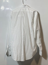 Load image into Gallery viewer, Calvin Klein Mens White Cotton Slim Fit Dress Shirt Size Large 16-16.5 34/35