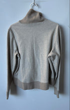 Load image into Gallery viewer, Zara Womens Cream Long Sleeve Turtleneck Knitted Pullover Sweater Size Small