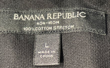 Load image into Gallery viewer, Banana Republic Mens Black Long Sleeve Button-Up Shirt Size Large With Tag