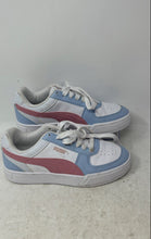 Load image into Gallery viewer, Puma Kids Carter 396316-50 White Blue Pink Low Top Lace-Up Sneaker Shoes Size 4
