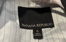 Load image into Gallery viewer, Banana Republic Womens Black Long Sleeve Single Breasted 2-Button Blazer Size 6