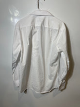 Load image into Gallery viewer, Pierre Cardin Mens White Long Sleeve Collared Slim Fit Dress Shirt Size Medium