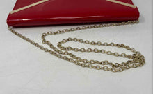 Load image into Gallery viewer, Aldo Womens Red And Gold Leather Adjustable Chain Strap Crossbody Bag