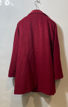 Load image into Gallery viewer, Ellen Tracy Womens Red Pockets Single Breasted Long Sleeve Pea Coat Size 14