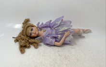 Load image into Gallery viewer, Blonde Curly Hair Ballerina Porcelain Doll In Removable Purple Outfit With Shoes